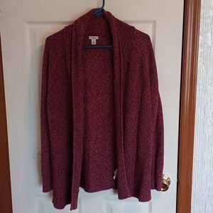 L. L. Bean Women's Burgundy Cardigan